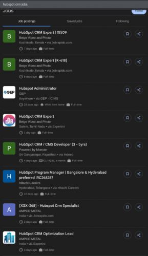 HubSpot CRM internship jobs in Hamilton